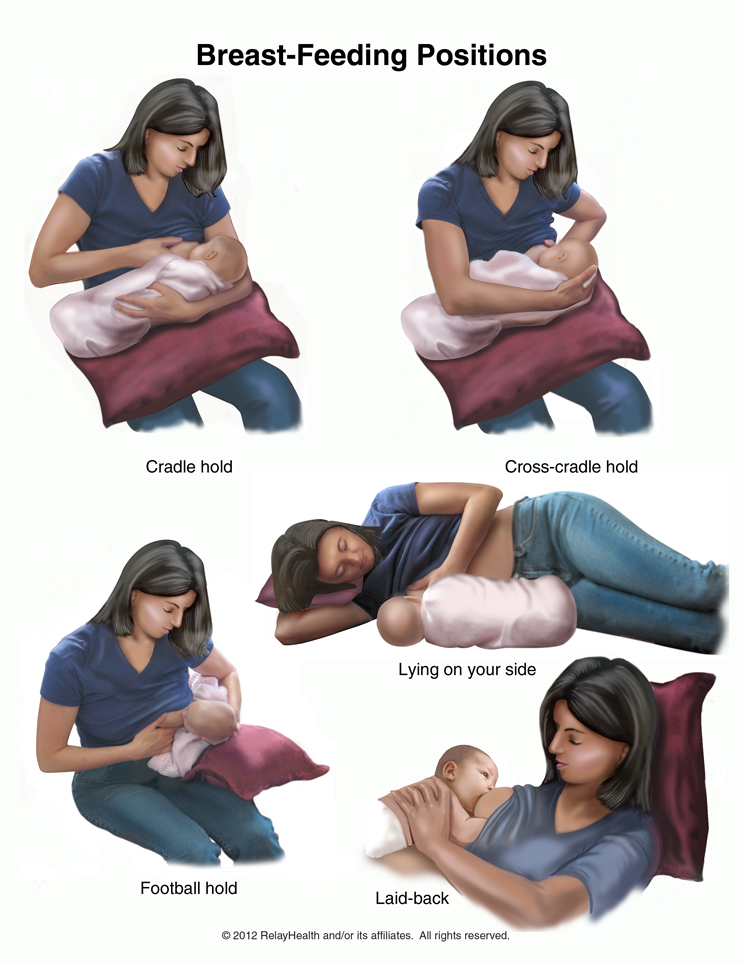 Breast-Feeding Positions: Illustration