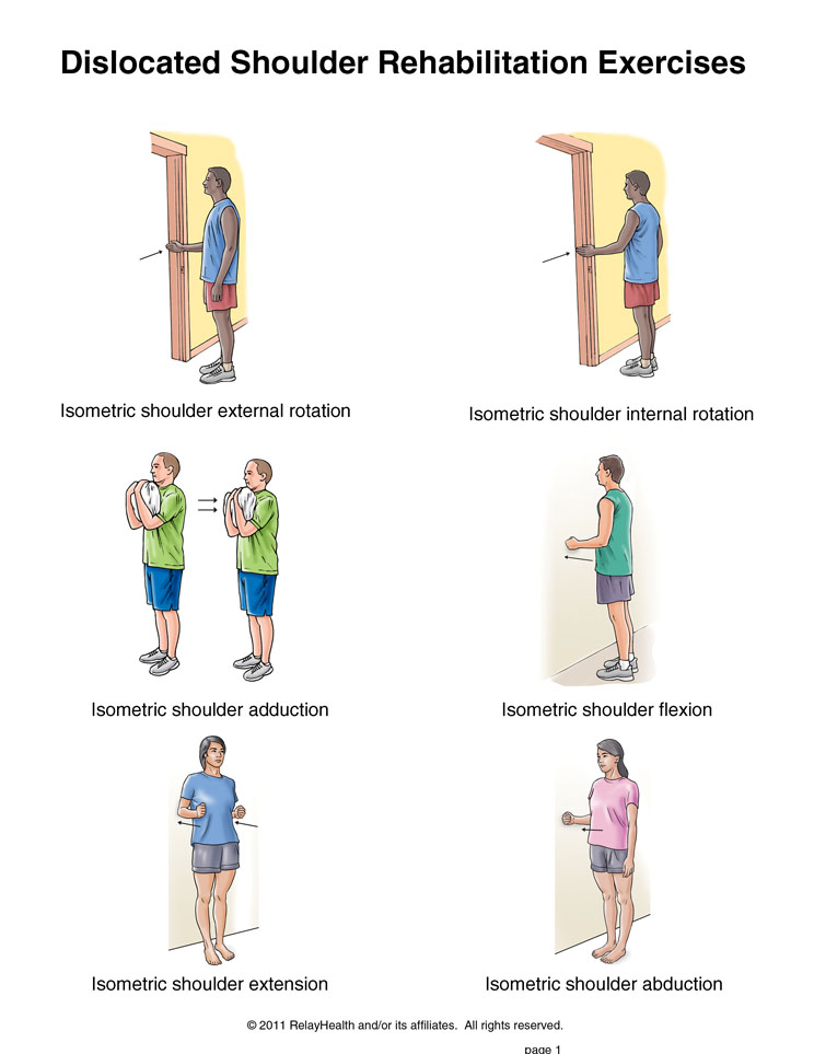 Shoulder Dislocation Exercises, Page 1: Illustration