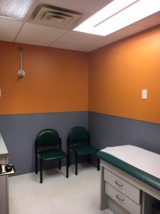 orange with wallboard